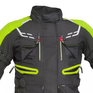 W-TEC Ventura Lady Damen Motorradjacke - schwarz-fluo gelb