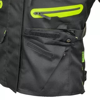 Women’s Motorcycle Jacket W-TEC Ventura Lady - Black-Fluo Yellow