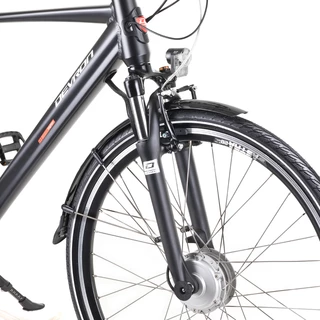 Városi elektromos kerékpár Devron 28125 28" - modell 2019 - fekete