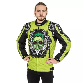 Moto Jacket W-TEC Daemon - Green with Graphics