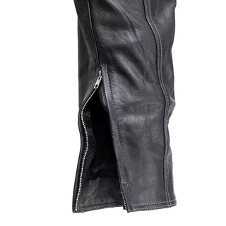 Kožené moto kalhoty W-TEC Vilglen - 2.jakost - černá