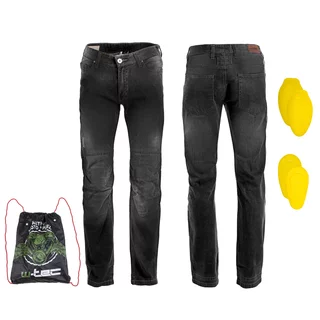 Pánské moto jeansy W-TEC Shiquet - černá