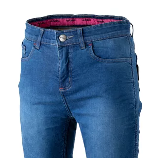 Dámske moto jeansy W-TEC GoralCE - 2. akosť - modrá