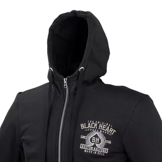 Men’s Aramid Fiber-Reinforced Hoodie W-TEC Black Heart Kustom Kulture - Black