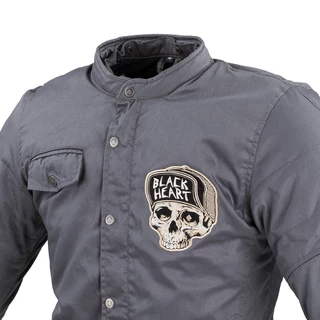 Férfi kabát W-TEC Black Heart Garage Built Jacket - sötét szürke, 4XL