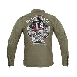 Férfi Aramid-szálas motoros kabát W-TEC Black Heart Hat Skull Jacket - Khaki, 4XL