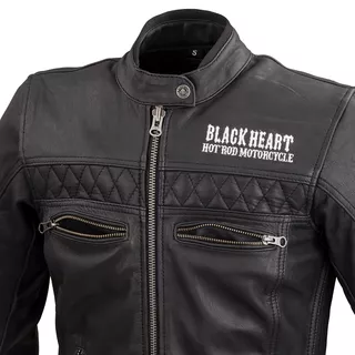 Women’s Leather Motorcycle Jacket W-TEC Black Heart Raptura