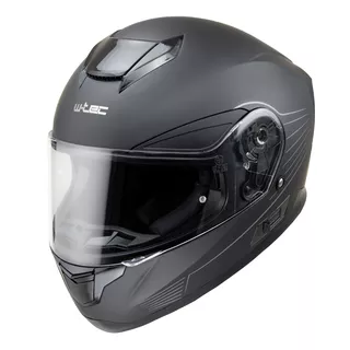 Motoros bukósisak W-TEC Yorkroad Solid YM-831 - Fekete Szürke Matt