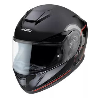 Moto čelada W-TEC Yorkroad Fusion - Black Grey Red Glossy