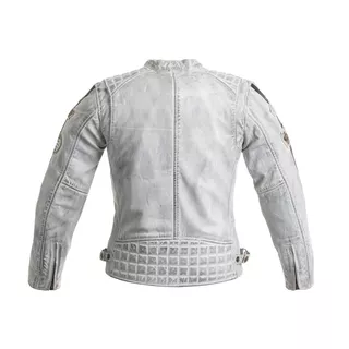 Women’s Leather Motorcycle Jacket W-TEC Sheawen Lady White - M