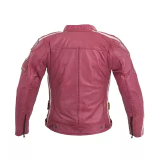 Women’s Leather Motorcycle Jacket W-TEC Sheawen Lady Pink - Pink