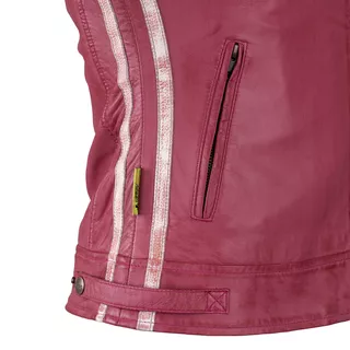 Women’s Leather Motorcycle Jacket W-TEC Sheawen Lady Pink - XS