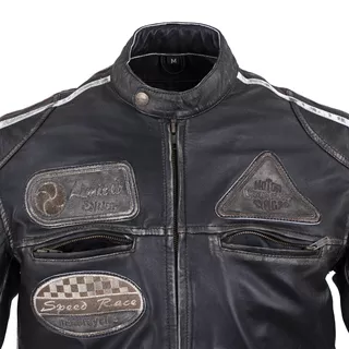 W-TEC Sheawen Vintage Herren Leder Motorradjacke - XXL