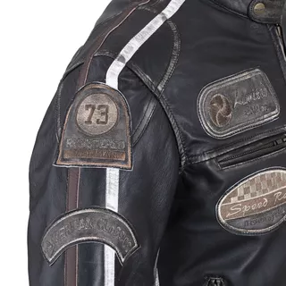 Pánská kožená moto bunda W-TEC Sheawen Vintage