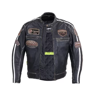Men’s Leather Motorcycle Jacket W-TEC Sheawen Vintage