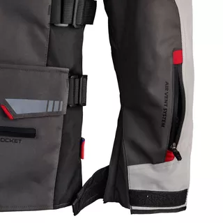 Touringová moto bunda W-TEC Excellenta - Thunderstorm Gray, 6XL