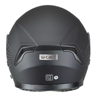 Motoros bukósisak W-TEC Yorkroad Solid YM-831 - Fekete Szürke Matt