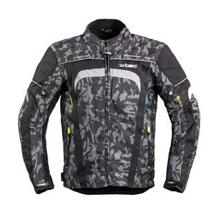 Pánska moto bunda W-TEC Torebaro - Black-Grey Digi-Camo