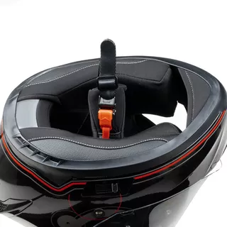 W-TEC Yorkroad Fusion Motorradhelm - Black Grey Red Glossy