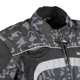 W-TEC Torebaro Herren Motorradjacke - Black-Grey Digi-Camo