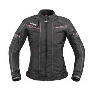 Damen Motoradjacke W-TEC Progair Lady - schwarz-rosa