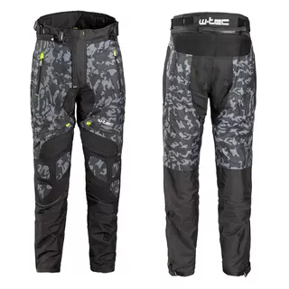 Men’s Summer Motorcycle Pants W-TEC Toregate - Black-Grey Digi-Camo