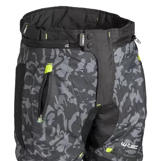 Men’s Summer Motorcycle Pants W-TEC Toregate - Black-Grey Digi-Camo