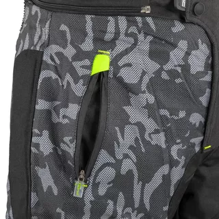 Pánské moto kalhoty W-TEC Toregate - Black-Grey Digi-Camo