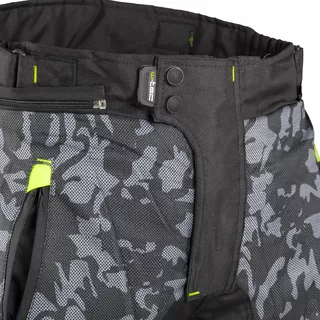 Men’s Summer Motorcycle Pants W-TEC Toregate - Black-Grey Digi-Camo