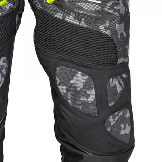 Pánské moto kalhoty W-TEC Toregate - Black-Grey Digi-Camo