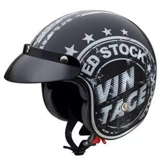 W-TEC Café Racer Motorradhelm - Vintage Stock