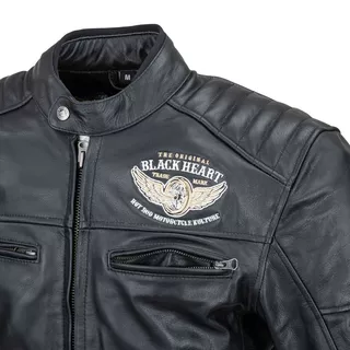 Pánská kožená bunda W-TEC Black Heart Wings Leather Jacket - 2.jakost