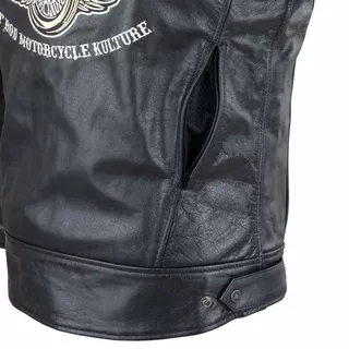 Men’s Leather Motorcycle Jacket W-TEC Black Heart Wings