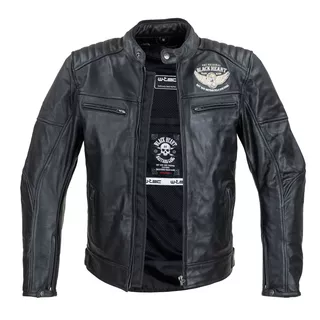 Pánská kožená bunda W-TEC Black Heart Wings Leather Jacket - 2.jakost