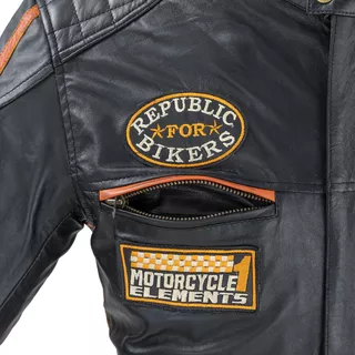 Herren Ledermotorradjacke W-TEC Sheawen Antique