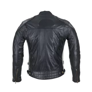 Pánská kožená moto bunda W-TEC Sheawen Classic - černá