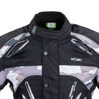 Men’s Motorcycle Jacket W-TEC Troopa - Black Camo