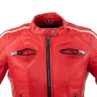 Women’s Leather Jacket W-TEC Umana - Red