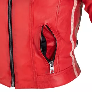 Women’s Leather Jacket W-TEC Umana - Red