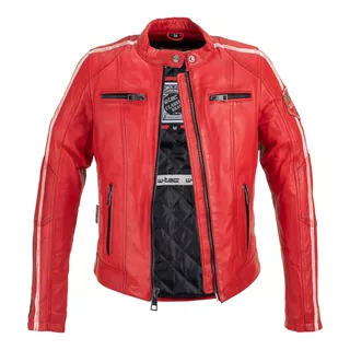 W-TEC Umana Damen Lederjacke - rot