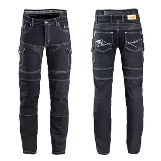 Pánske moto jeansy W-TEC Aredator EVO - 2. akosť - čierna