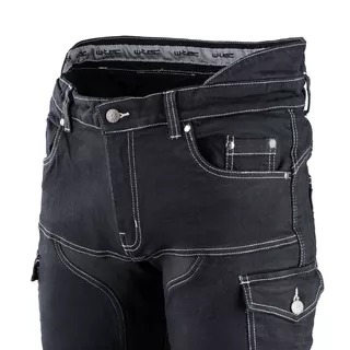 Pánske moto jeansy W-TEC Aredator EVO - 2. akosť - čierna