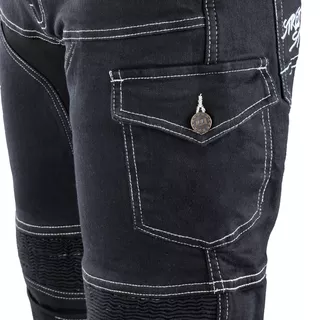 Pánske moto jeansy W-TEC Aredator EVO - 2. akosť - čierna