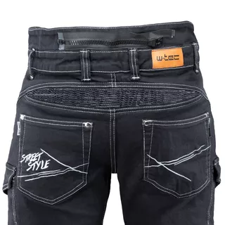 Pánske moto jeansy W-TEC Aredator EVO - 2. akosť - čierna