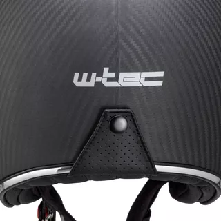 Kask motocyklowy choppera daszek W-TEC Vacabro SWBH włókno węglowe