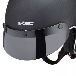 Kask motocyklowy choppera daszek W-TEC Vacabro SWBH włókno węglowe