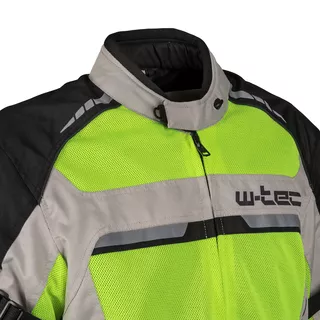 Nyári motoros kabát  W-TEC Saigair - Fluo Sárga-Szürke