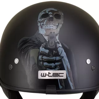 Motorcycle Helmet W-TEC Black Heart Rednut - Gun Blazin/Matt Black