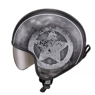 Motorcycle Helmet W-TEC Angeric Grey Star