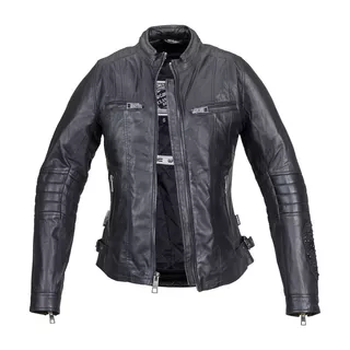 Women’s Leather Jacket W-TEC Strass